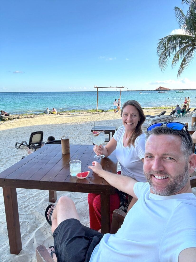 sunset drinks in playa del carmen mexico